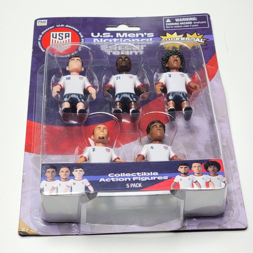 Supergoal U.S. Men's National Soccer Team Action Figures 5-Pack New FIFA